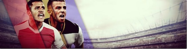 Banner della promo Unibet per Arsenal vs. Tottenham 2016
