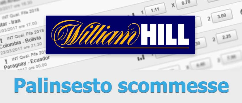 william hill palinsesto