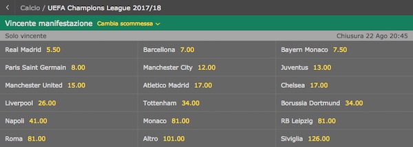 Quote Champions League Quote Champions League