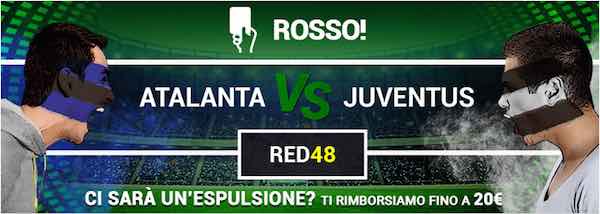 Promo RED45 Better per Atalanta vs. Juventus di Coppa Italia