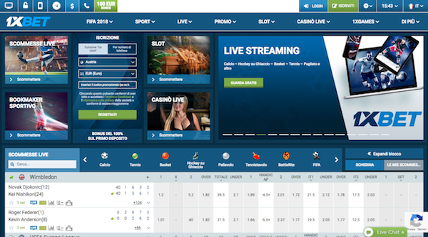 1xbet recensione