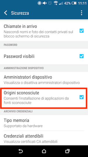 consenti di scaricare l'app better su android