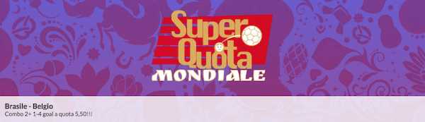 super quota brasile belgio eurobet