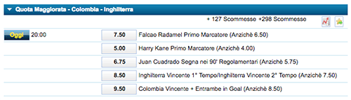 william hill colombia inghilterra 03-07-2018