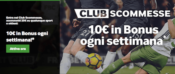 Club Scommesse di Betway