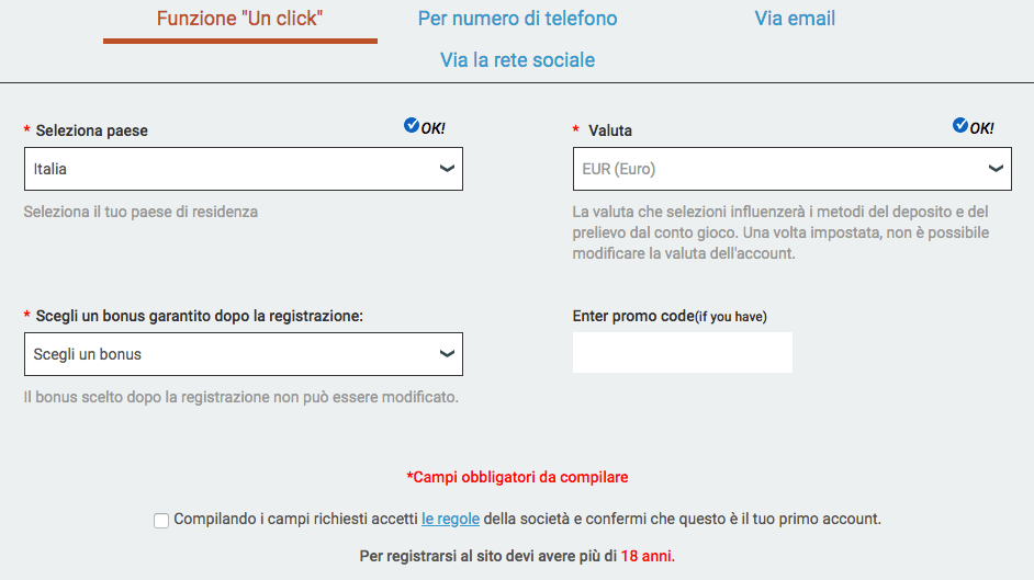 Come registrarsi su Melbet?