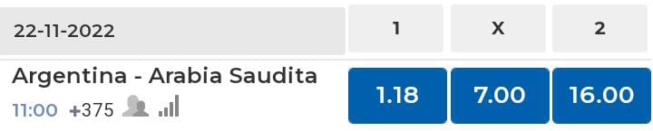 pronostico argentina arabia saudita goldbet