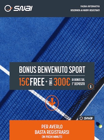 bonus snai tennis